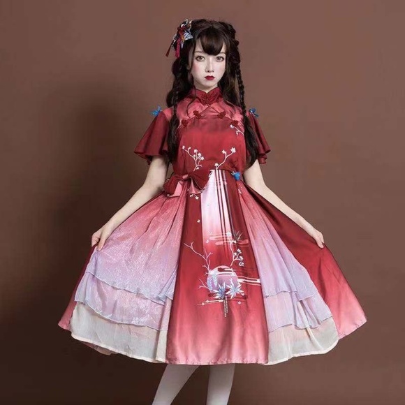Chinese Han Style Lolita The Moon in the Mirror Dress - Picture 1 of 6